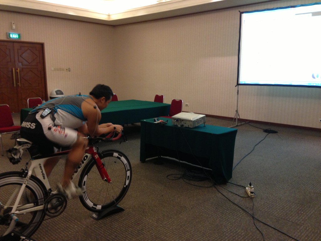 Adrian @ a Retul fitting with ChoonWei